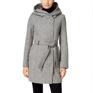 Calvin Klein Asymmetrical Hooded Walker Coat XL